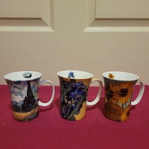 McIntosh Van Goh Classis Coffee Mug Fine Bone China Lot of 3